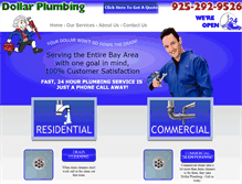 Tablet Screenshot of dollar-plumbing.com